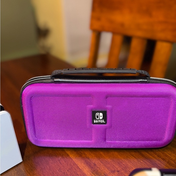 Nintendo Switch OLED White with 512GB Gengar MicroSD Carrying Case Extras Box - Picture 8 of 12